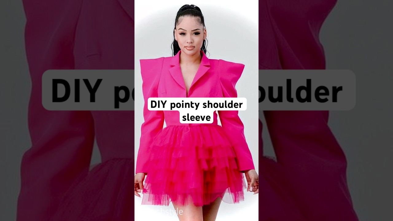 DIY Pointy Shoulder Sleeve…. How to  draft & sew a pointy shoulder sleeve 