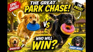 Dogs playing in the Park with Donut and Diskette