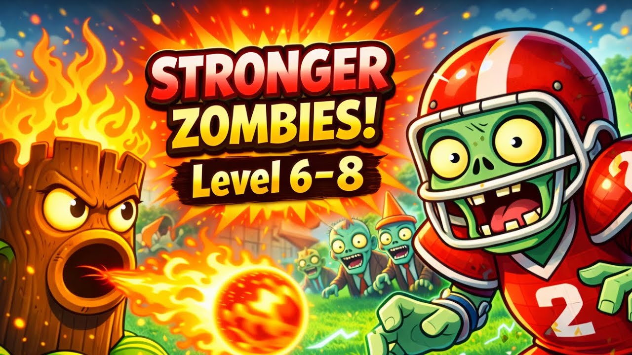 Plants vs Zombies Gameplay #2 | Level 6–8 Walkthrough (Full Adventure Mode)