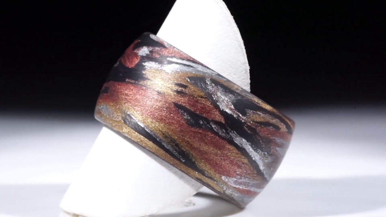 Karbon handgewickelt mit Glasfaser Bronze, Kupfer und Alu