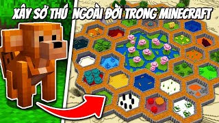 I built a ZOO for REAL LIFE ANIMALS in Minecraft!! screenshot 3