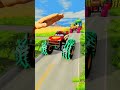 Monster Lightning McQueen Colorful Small to Giant Cars vs Massive Slap Crush