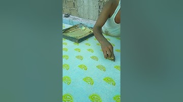 Hand Block Printing Process by Using Wooden Blocks | Basic of Block Printing #textileart #culture