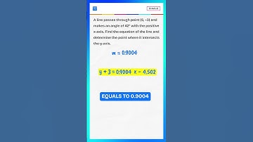 IB Math AI | Equation of a Line Using Angle with X-Axis (Step-by-Step)