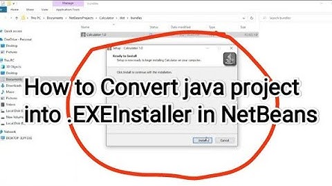 How to convert java Project into .EXEInstaller in NetBeans