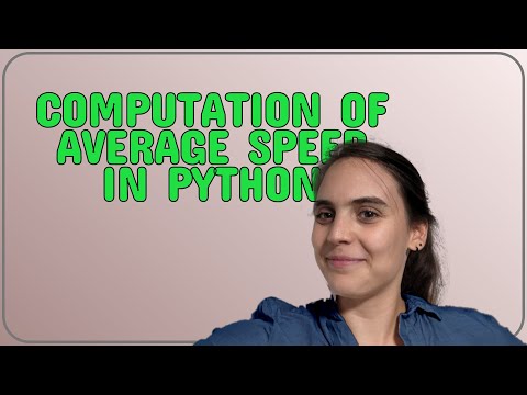 Codereview: Computation of average speed in Python
