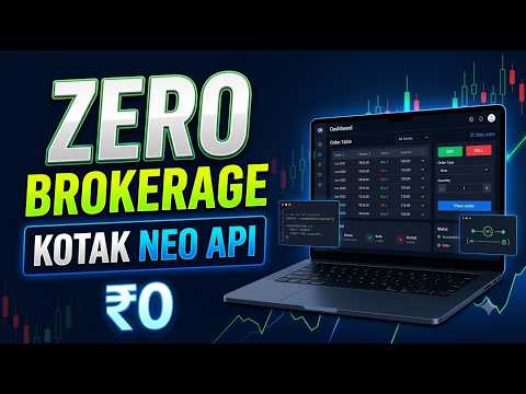 Build a ZERO Brokerage Trading Dashboard (Kotak Neo API)