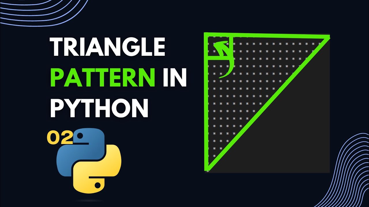 #2 Upper Left Right Triangle pattern In Python || Star Pattern ...