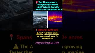 🚨 Utah AI Data Center Generates Heat Equal to 23 Atomic Bombs Every Day! #shorts #ai #datacenter