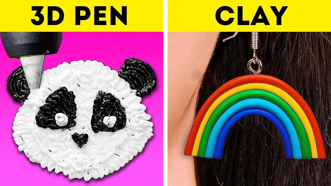 Cute Clay 3D Pen Mini Crafts And Cool DIY Gift Ideas - YouTube