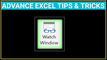 How to use Watch Window In Excel | अगर इसे आपने नहीं सीखा समझो कुछ भी नहीं सीखा 💻