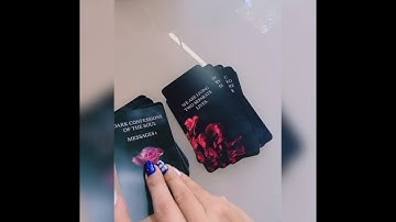 Etsy Oracle Deck Preview - Dark Confessions Of The Soul Messages 1 Oracle Deck - Mysticbluumoontarot