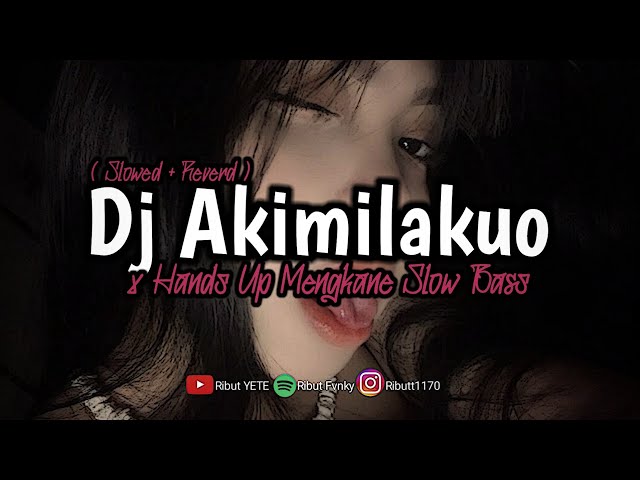 DJ AKIMILAKUO x HANDS UP MENGKANE SLOW BASS🎶 ( Slowed + Reverd )🎧 class=