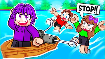 Trolling RANDOM PLAYERS in Roblox Build a Boat!