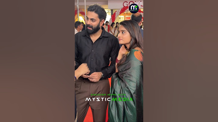 GP and Gopika in green black combination #govindpadmasoorya #gopikaanil