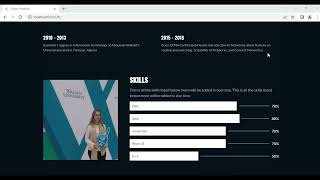 Flutter portfolio web app