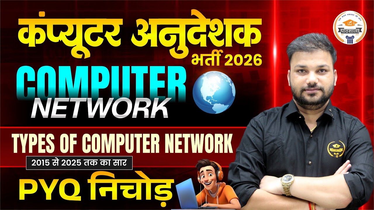 Computer Instructor 2026 | Types of Computer Network PYQ 2015-2025 |Computer Network Important Class