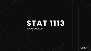 STAT 1113 | CHPT 02 - PART 02 - Cumulative distribution function (c.d.f)