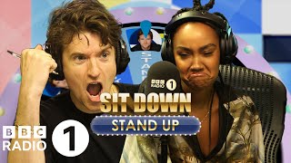 "It happened while you were naked" - Leigh-Anne Pinnock calls her celeb friends on Sit Down Stand Up