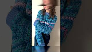 Latest crochet multicoloured sweater designs ideas