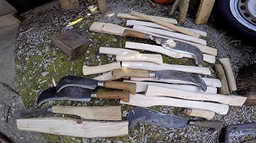 Billhook Handles from Green Ash