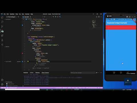 Flutter Expanded Widget | Flex property
