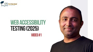 What is Accessibility Testing | Web Accessibility: Beginner to Advance | #1