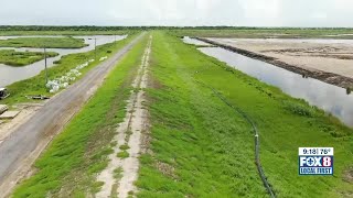 A 98-mile system of levees and flood gates being assembled through Terrebonne and Lafourche