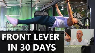 How to master a FRONT LEVER in 30 days | Johannes Bartl