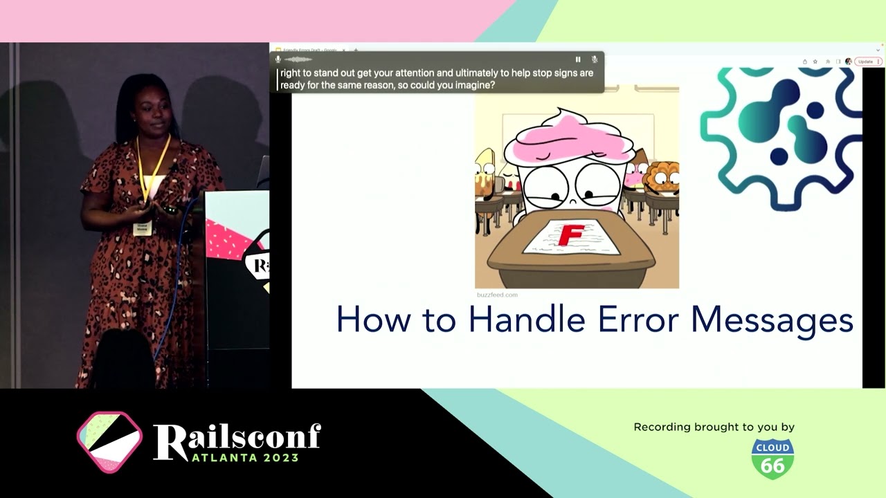 RailsConf 2023 - Don’t be afraid of the scary red error messages;... by Shana Moore, Kait Sewell