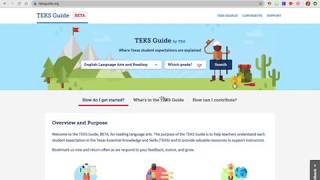 TEKS Guide Resources