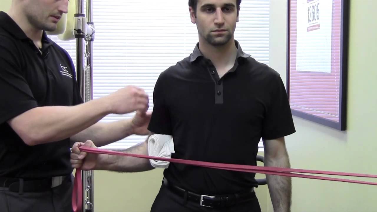 Strengthening Upper body External rotation - YouTube