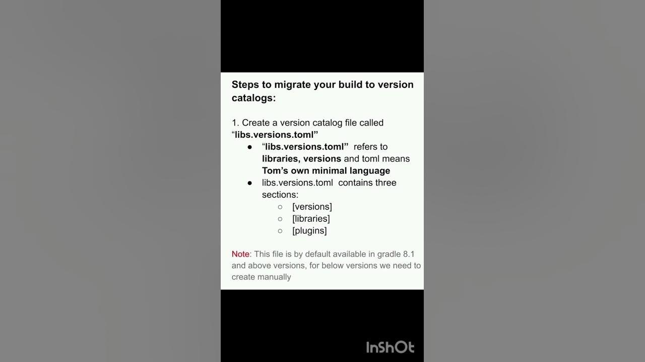 Android Gradle version catalog(libs.versions.toml)gradletoml