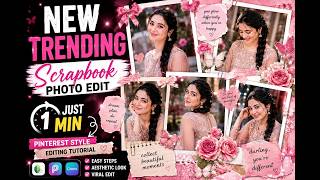 New Trending Scrapbook Photo Edit 😍💖 | Pinterest Style Editing Tutorial Tamil screenshot 3