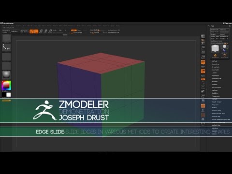 3d animation internships ZBrush ZModeler Edge Actions - Edge Slide
