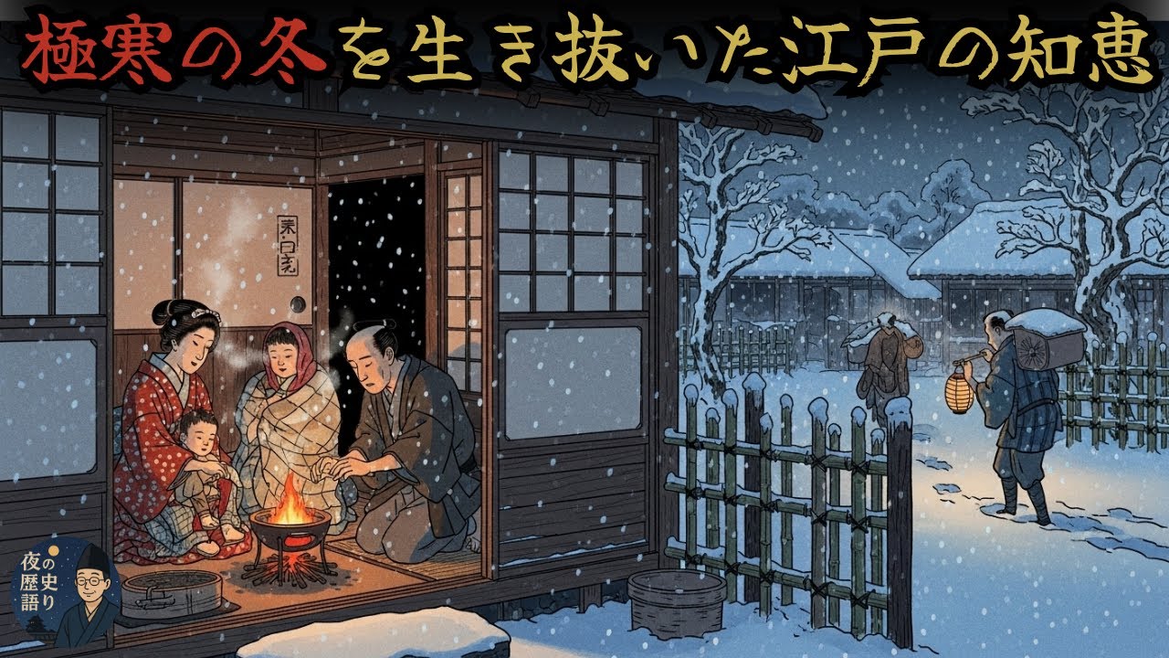 江戸時代の庶民は極寒の冬をどう乗り越えていたのか？現在より寒い厳しい冬…暖房無し…