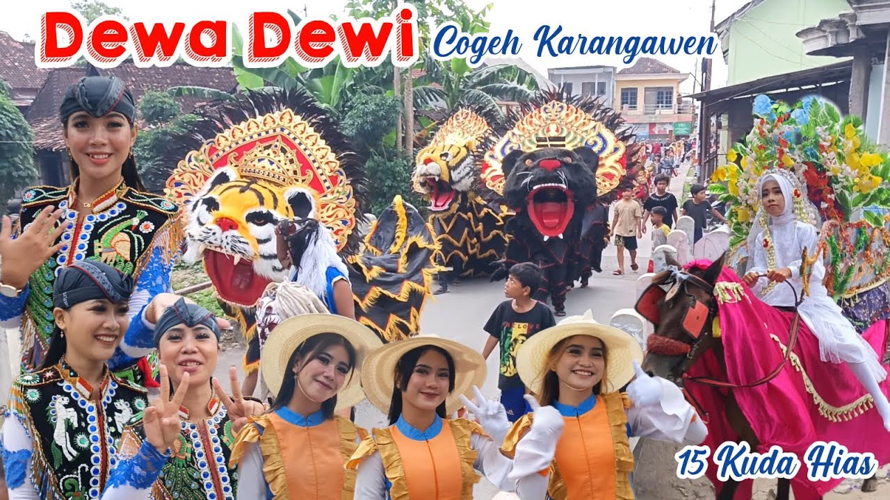 15 Kuda Hias. Kirab Barongan Dewa Dewi Al Huda Di Cogeh Karangawen