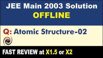 JEE Main 2003 Physics Solutions | Atomic Structure-02