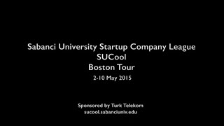 Sucool Boston Tour 2015