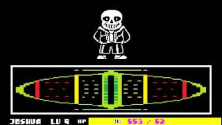Undertale Genocide-Sans Boss Fight with debug mode