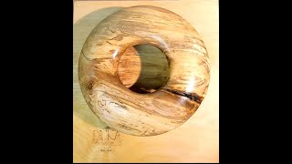 Woodturning - Spalted Maple Doughnut Bowl