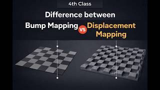 Difference Between Bump Mapping & Displacement Mapping in Maya | 4th Class | Complete Guide