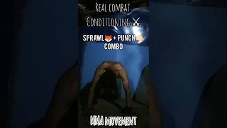 Real Combat Conditioning ⚔️ Fast Sprawl and Punch Combo No Edit MMA Style Training 🔥