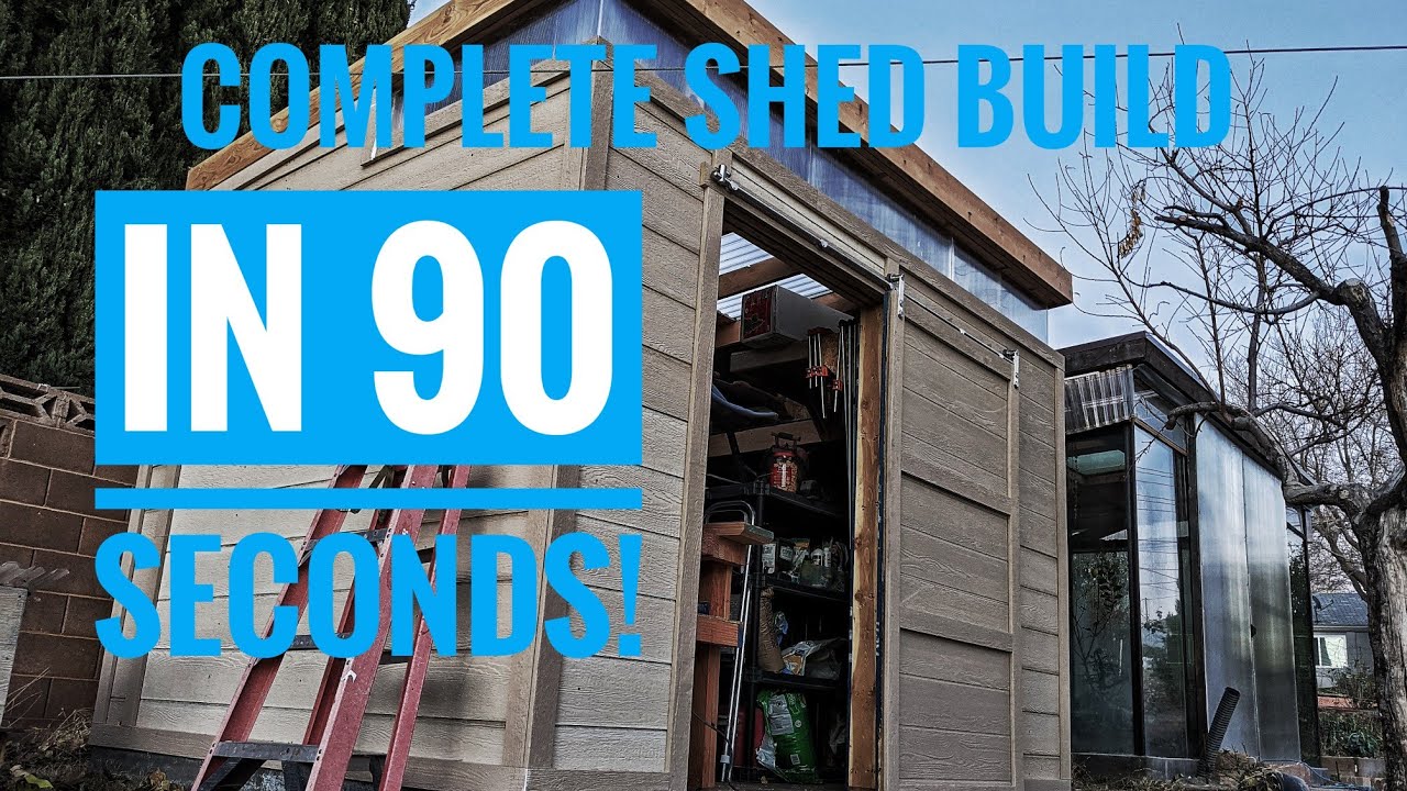 Complete Shed Build in 90 seconds - YouTube