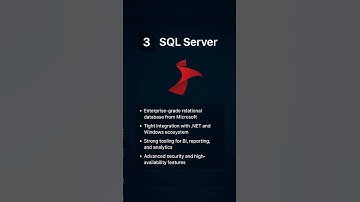 #database #dbs #postgresql #sql #oracle #mariadb #backenddev #viral