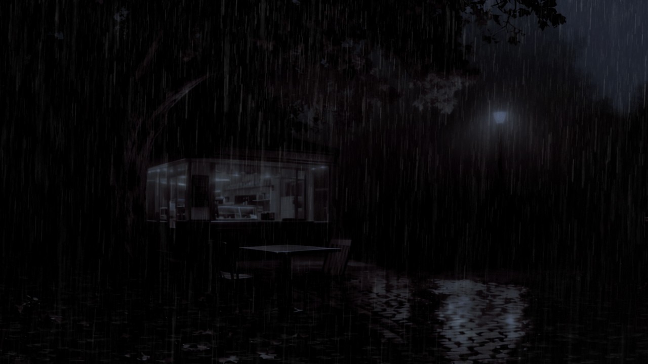 Midnight Rain for Deep Sleep 🌧️ Heavy Rain & Gentle Distant Thunder Ambience
