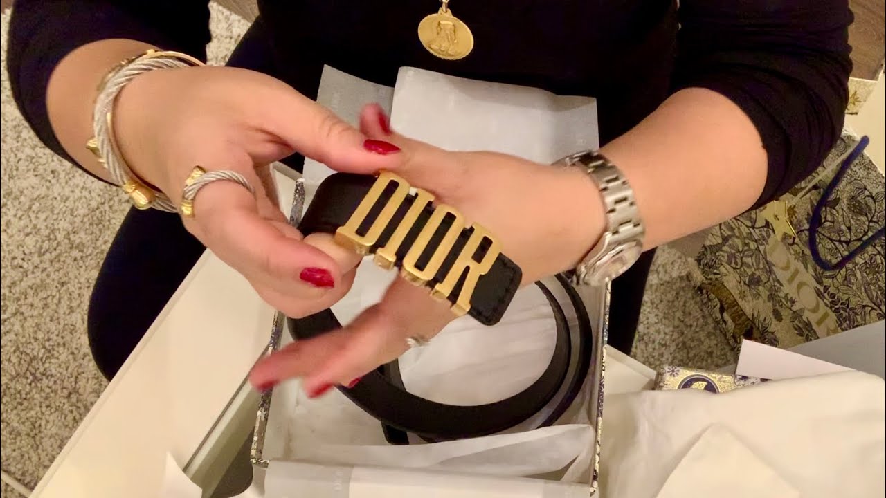 DIOR BELT UNBOXING - YouTube