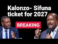 Strengths And Weaknesses Of Kalonzo And Sifuna Ticket Against Ruto