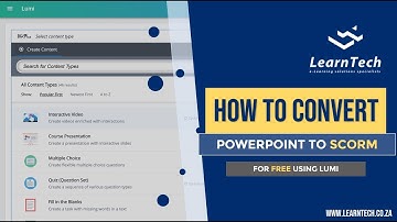 Converting PowerPoint to SCORM - For Free!