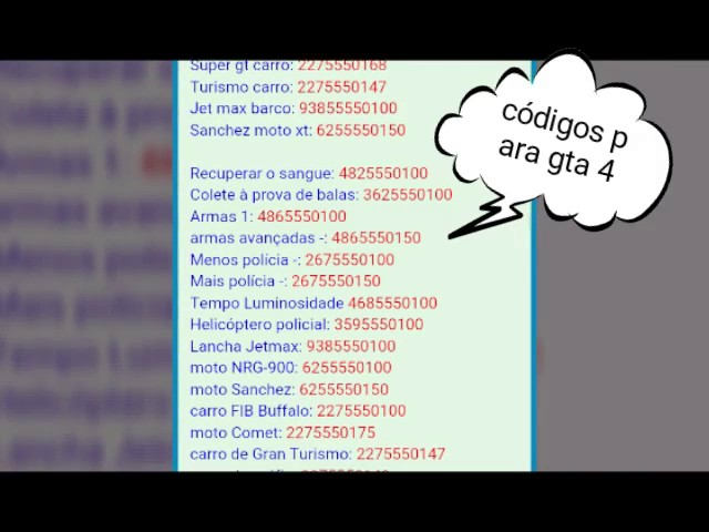 GTA 4 Codigo da Lancha Jetmax (barco) / Manha da Lancha Jetmax (Barco) -  Fabinho Seco 